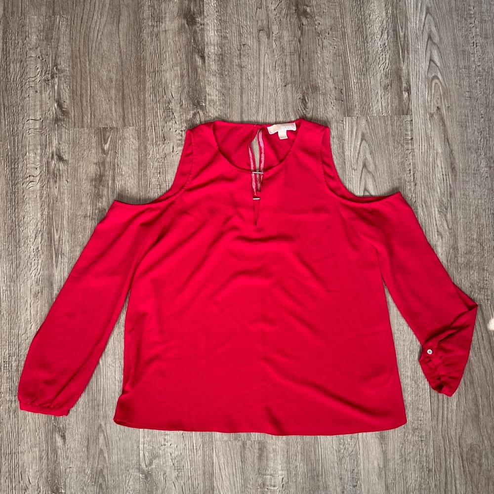 Large Michael Kors bright pink cutout top